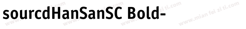 sourcdHanSanSC Bold字体转换